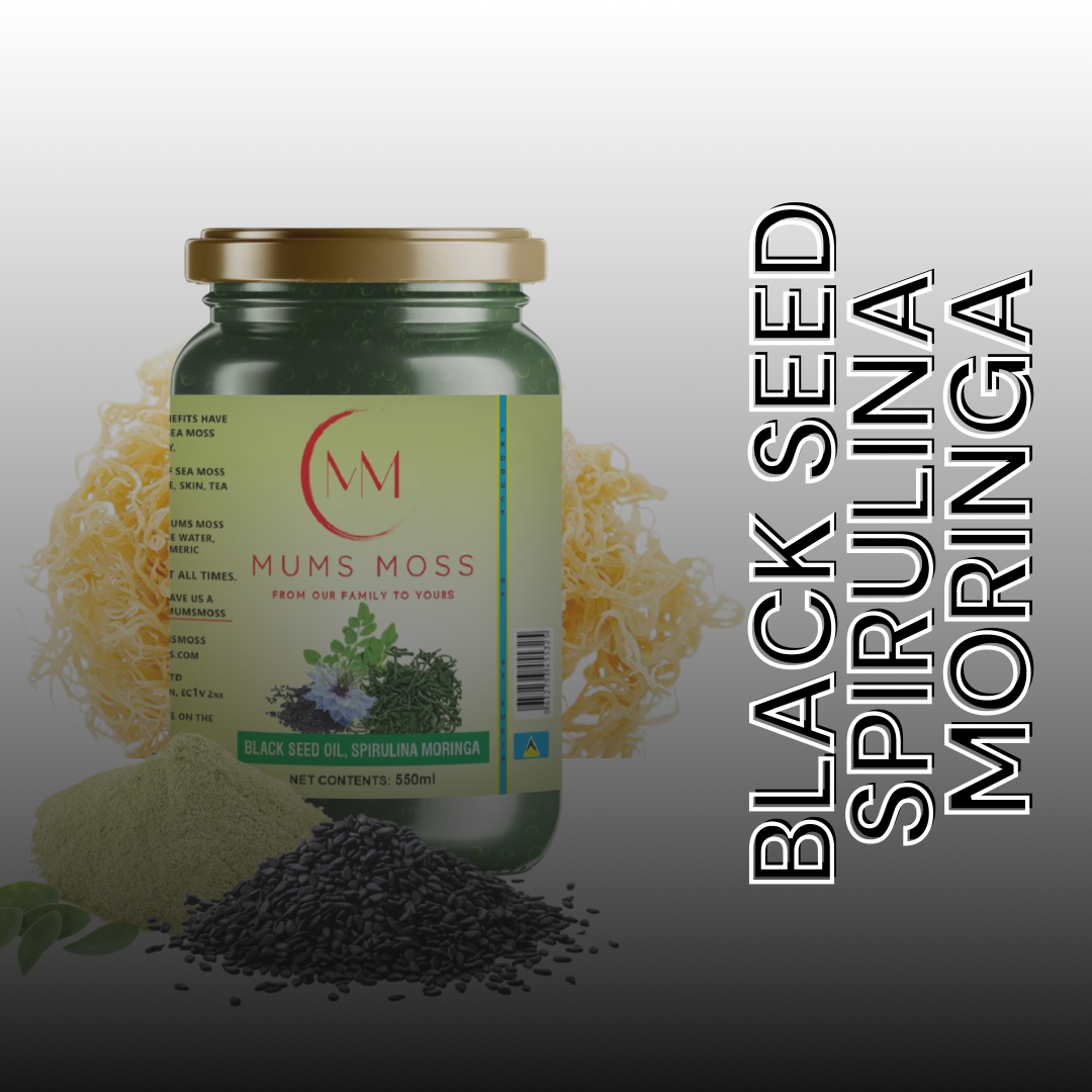 Mums Moss Spirulina, Black Seed Oil & Moringa