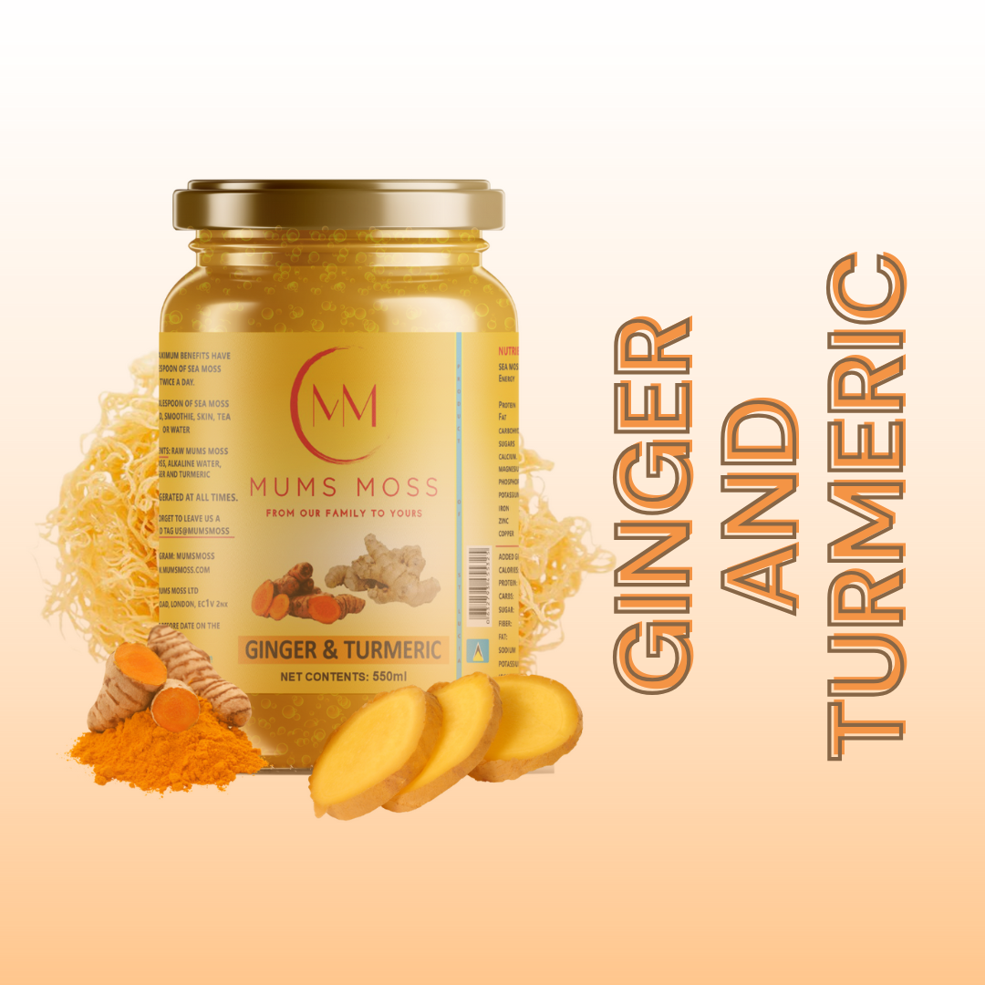 Mums Moss Ginger & Turmeric Sea Moss Gel 550ml