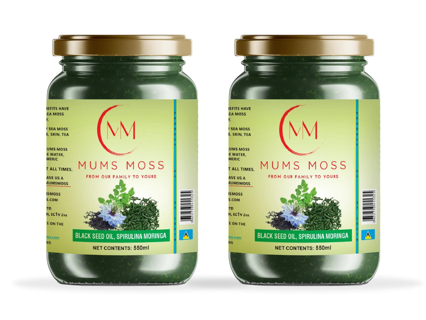 Mums Moss Spirulina, Black Seed Oil & Moringa