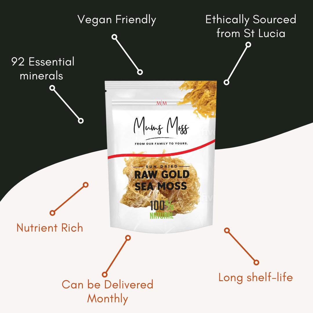 Raw Gold Wildcrafted Sea Moss