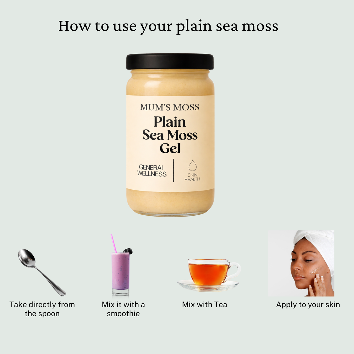 Mums Moss All Flavours Sea Moss Gel 3 Pack (580g)