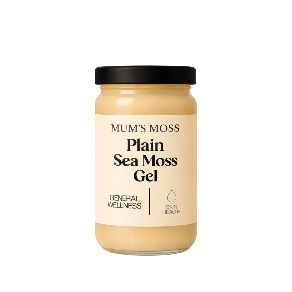 Mum's Moss Plain sea moss gel jar