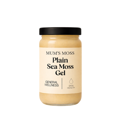 Mum's Moss Plain sea moss gel jar