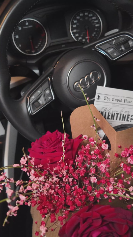 Mums Moss Valentines Smoothie Bouqet