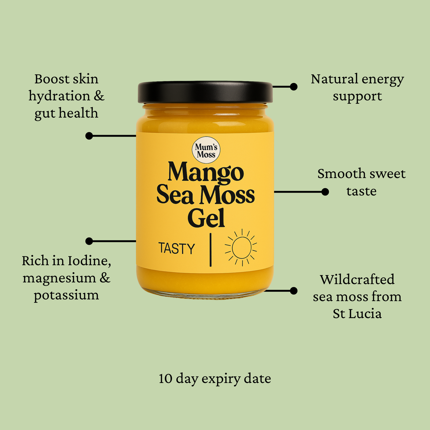 Mums Moss Mango Sea moss gel 550g